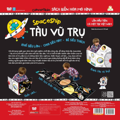 Sách tương tác - Convertible - Sách biến hóa mô hình - Spaceship – Tàu vũ trụ