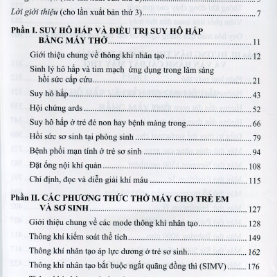 Thông Khí Nhân Tạo Cho Trẻ Em Và Sơ Sinh