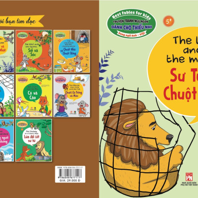 Truyện tranh ngụ ngôn dành cho thiếu nhi ( Song ngữ Anh- việt ) Sư Tử và chuột nhắt