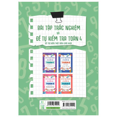 Sách: Combo 2 Cuốn Lớp 4: Bài Tập Trắc Nghiệm Và Tự Kiểm Tra + Tuyển Chọn Đề Ôn Luyện Và Tự Kiểm Tra Toán