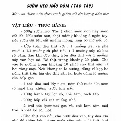 70 Món Đặc Sản Từ Thịt Heo, Bò (Tái Bản)