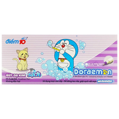 Hộp 10 Bút Dạ Kim - Thiên Long FL-08/DO - Mực Tím