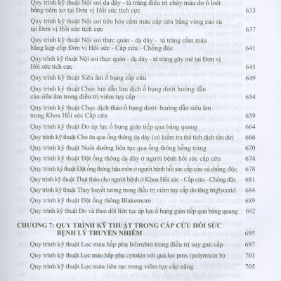 Hướng Dẫn Quy Trình Kỹ Thuật Khám Bệnh, Chữa Bệnh Chuyên Ngành Hồi Sức - Cấp Cứu - Chống Độc