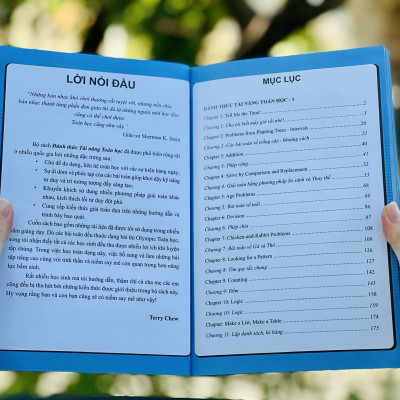 Combo sách sổ tay bài tập toán, đánh thức tài năng toán học 1 (bộ 2 cuốn ), tổng hợp kiến thức toán - Á Châu Books, bìa cứng, in màu