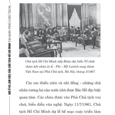 Nơi ở và làm việc của Chủ tịch Hồ Chí Minh tại Khu Phủ Chủ tịch - Hà Nội - bản in 2025