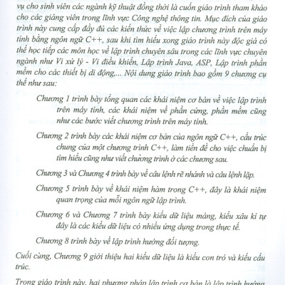 Giáo Trình NGÔN NGỮ LẬP TRÌNH C++