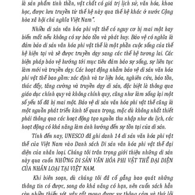 Những Di Sản Văn Hóa Phi Vật Thể Đại Diện Của Nhân Loại Tại Việt Nam (Tái bản 2025)