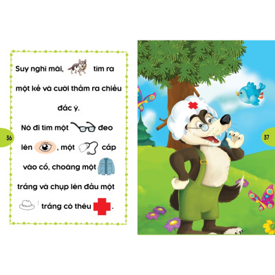 Bộ Sách Phát Triển Tư Duy Và Ngôn Ngữ Cho Bé - Truyện Đọc Bằng Hình Ảnh - Truyện Ngụ Ngôn Thế giới đặc sắc tập 1- ( VT )