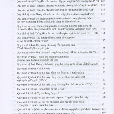 Hướng Dẫn Quy Trình Kỹ Thuật Khám Bệnh, Chữa Bệnh Chuyên Ngành Hồi Sức - Cấp Cứu - Chống Độc