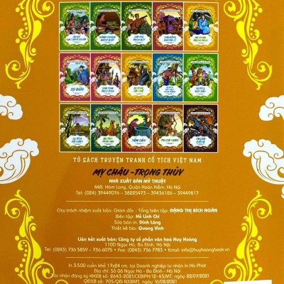 Tủ Sách Truyện Tranh Cổ Tích Việt Nam: Mỵ Châu - Trọng Thuỷ (Tái Bản 2020)