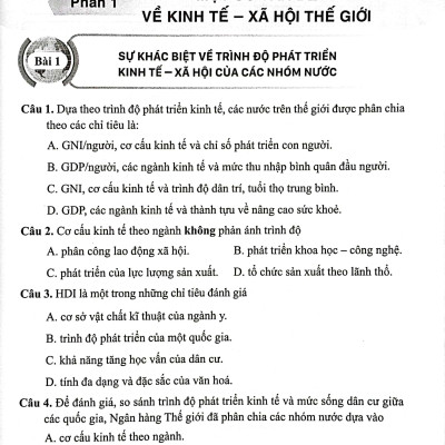 Bài Tập Địa Lí 11 (Cánh Diều) (2023)