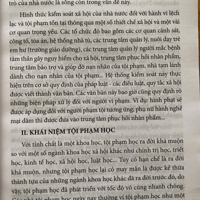 Tội Phạm Học Đương Đại