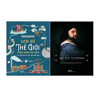 Combo 2 Cuốn Lịch Sử Thế Giới Theo Dòng Sự Kiện + Quân Vương (Tb)