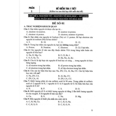 Sách - Tuyển Tập Đề Kiểm Tra Định Kì Khoa Học Tự Nhiên lớp 6-7-8-9