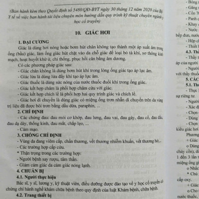 Sách Cẩm Nang Tra Cứu Quy Trình Kỹ Thuật Chuyên Ngành Y Học Cổ Truyền - V2046T