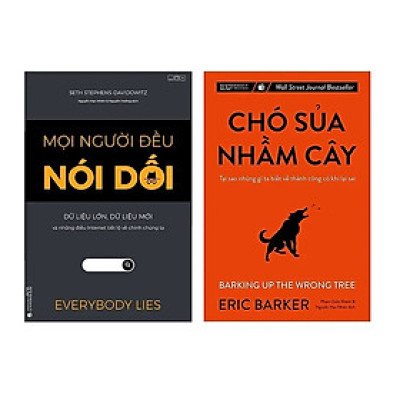 Combo Đột phá quan niệm - Tại sao những gì bạn biết có khi lại sai? (Mọi người đều nói dối - Chó sủa nhầm cây + hộp) (Tái bản)