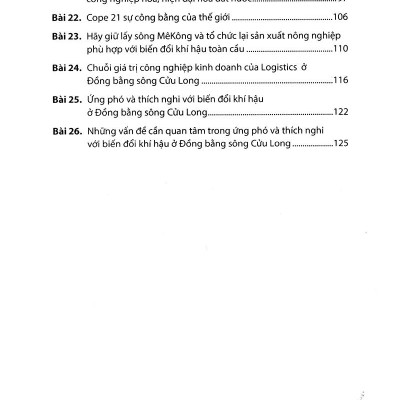 Sông Mê Kông Hay Sông Cửu Long Với Biến Đổi Khí Hậu Toàn Cầu