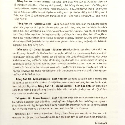 Tiếng Anh 10 - Global Success - Sách Học Sinh (2023)