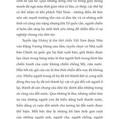 Những lá thư thời chiến Việt Nam (Tuyển tập) (Xuất bản lần thứ hai)