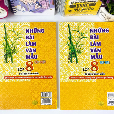 Sách - Combo 2 cuốn Những Bài Làm Văn Mẫu Lớp 8 - Cánh Diều - ndbooks