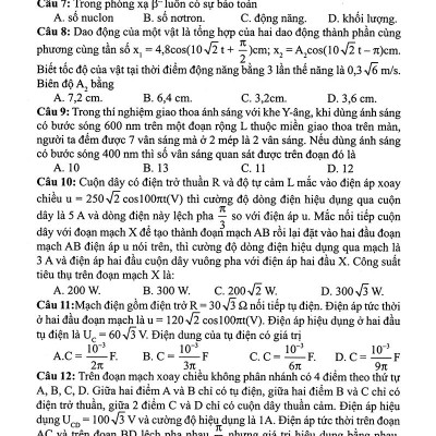 30  Bộ Đề Trắc Nghiệm Luyện Thi THPTQG 2019 - Khoa Học Tự Nhiên (Vật Lí - Hóa Học - Sinh Học)