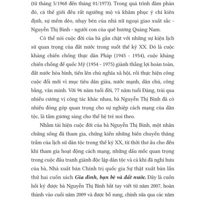 Gia đình, bạn bè và đất nước ( Hồi ký) ( Xuất bản lần thứ hai) ( bìa cứng- bản in năm 2025)