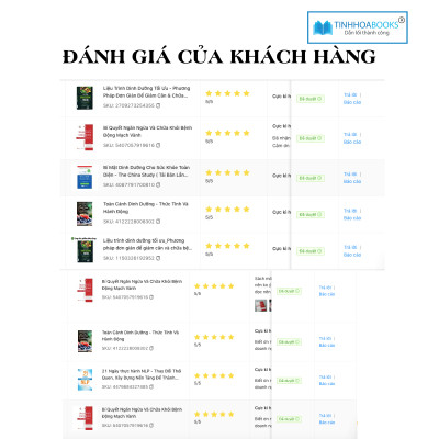 Sách mới: Ăn lành sống mạnh + Liệu trình dinh dưỡng (TB)