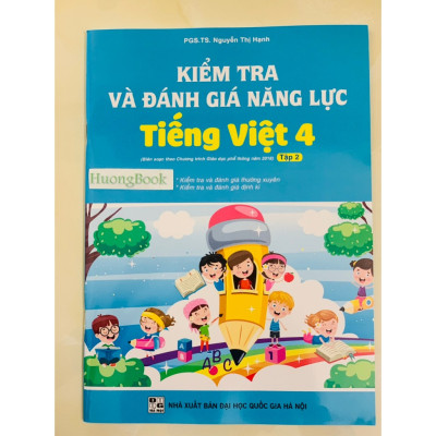 Sách - Combo Kiểm tra đánh giá năng lực tiếng việt 4 - tập 1 + 2 ( biên soạn theo chương trình GDPT 2018 ) (BT)