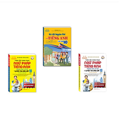 Combo 3c Bộ đề luyện thi môn tiếng anh & Thần tốc chinh phục ngữ pháp tiếng anh thcs