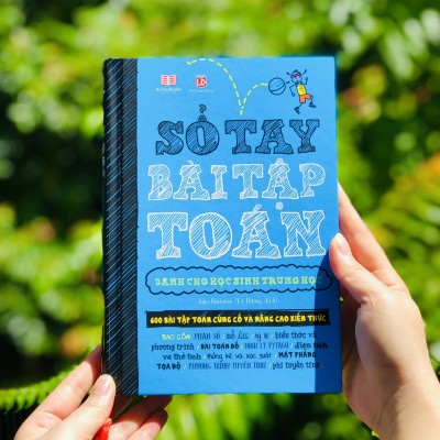 Combo sách sổ tay bài tập toán, đánh thức tài năng toán học 1 (bộ 2 cuốn ), tổng hợp kiến thức toán - Á Châu Books, bìa cứng, in màu