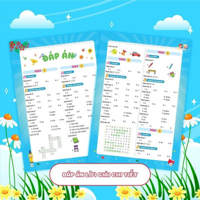 Sách - Phiếu Ôn Hè Toán + Tiếng Việt + Tiếng Anh Lớp 1 - Combo 3 Cuốn - Megabook