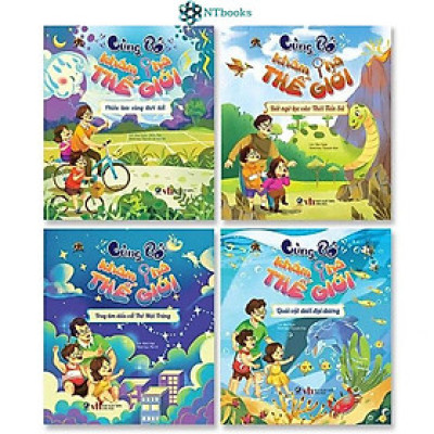 Bộ 4 Cuốn Sách Cùng Bố Khám Phá Thế Giới