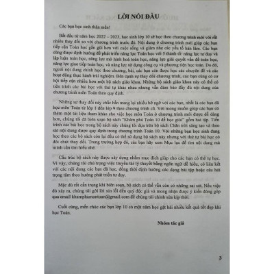 Sách - Khám Phá Toán Lớp 10 Để Học Giỏi Tập 2 (Dùng Kèm SGK Chân Trời Sáng Tạo )HA-MK