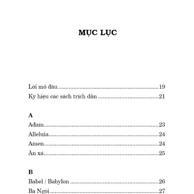TỪ NGỮ GIẢN LƯỢC – Tìm Hiểu Đức Tin – Giáo Lý – Phụng Vụ