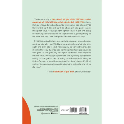 Các Thành Tố Gia Đình - Giới Tính, Chính Quyền Và Xã Hội Ở Việt Nam Thời Kỳ Cận Đại 1463-1778 - Bản Quyền