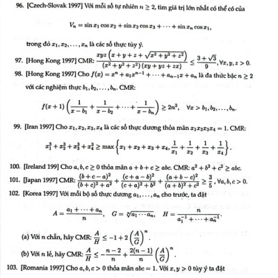 Vẻ Đẹp Bất Đẳng Thức Trong Các Kì Thi Olympic Toán Học