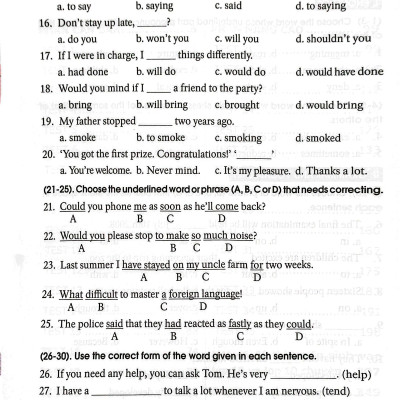 35 Đề Tiếng Anh Thi Vào Lớp 10 (Có Đáp Án) - Chỉnh Lý 2021