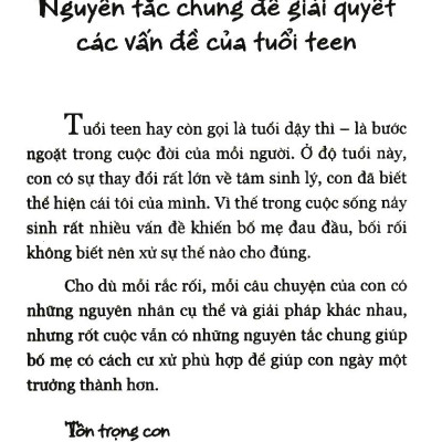 Dạy Con Tuổi Teen Dễ Ợt