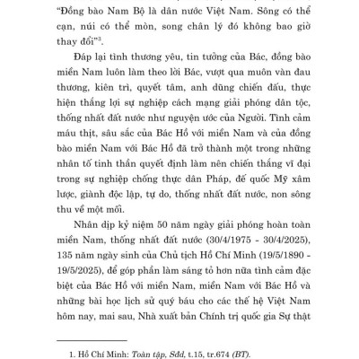 Miền Nam trong trái tim Hồ Chí Minh - bản in 2025