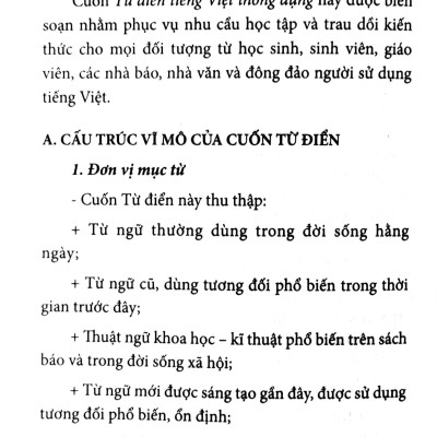 Từ Điển Tiếng Việt Thông Dụng - Khổ Nhỏ (Tái Bản)