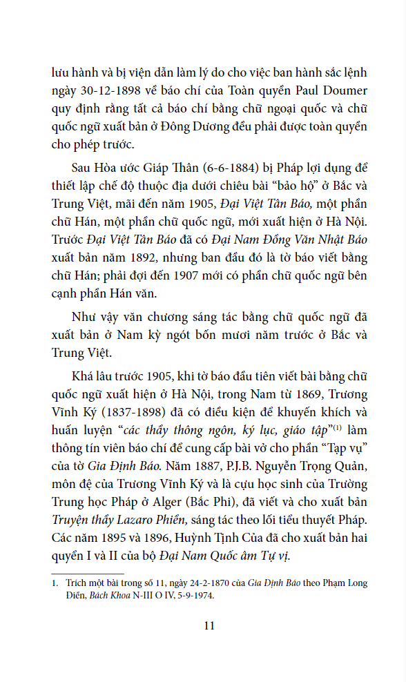 Những Bước Đầu Của Báo Chí Truyện Ngắn, Tiểu Thuyết Và Thơ Mới (1865-1932)