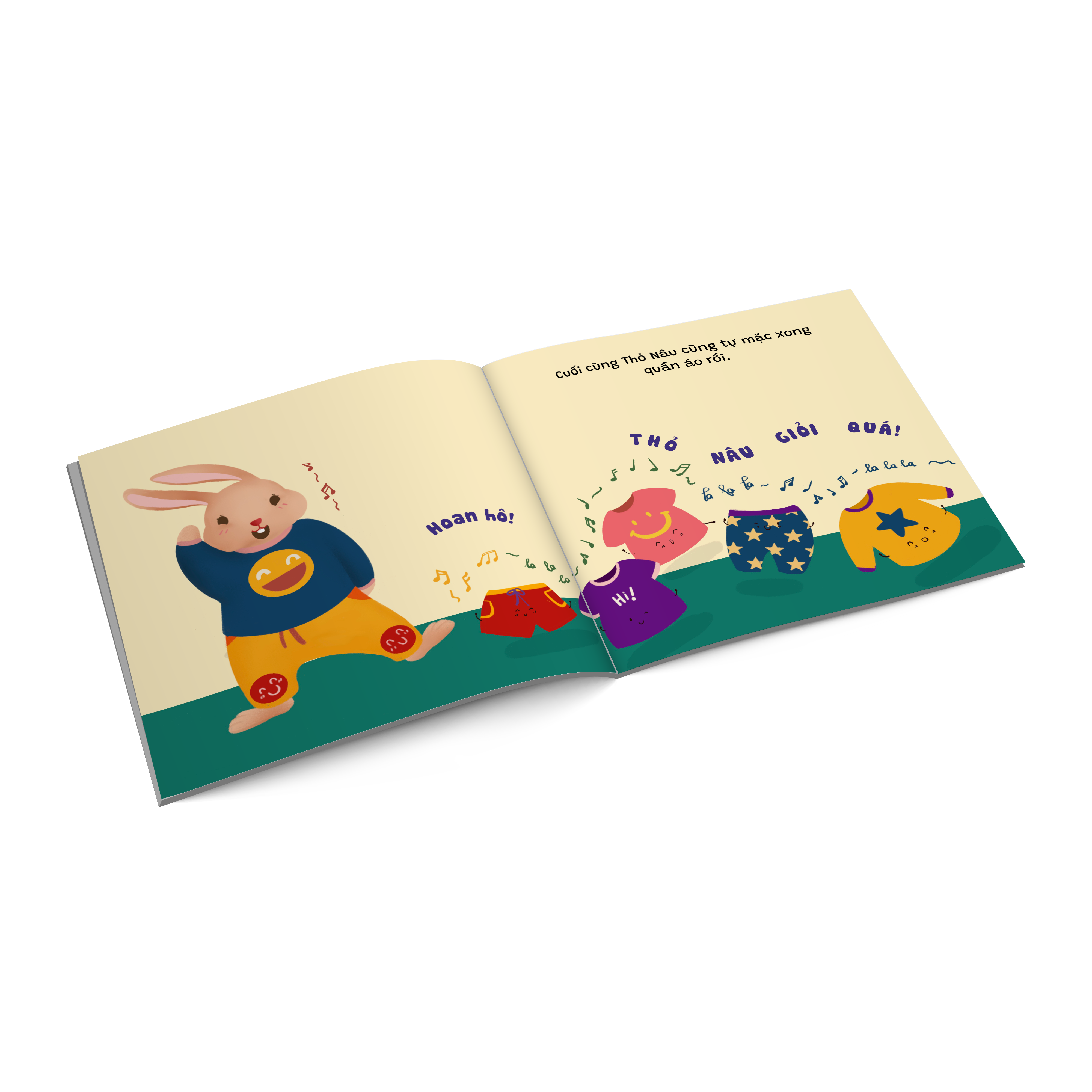 Sách Ehon Kỹ Năng Sống Để Con Yêu Tự Lập - Cùng Mặc Quần Áo Nào
