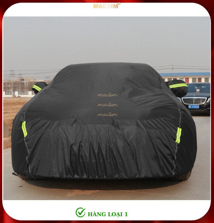 Bạt phủ ô tô thương hiệu MACSIM dành cho Chevrolet Cruzee -màu đen - bạt phủ trong nhà và ngoài trời