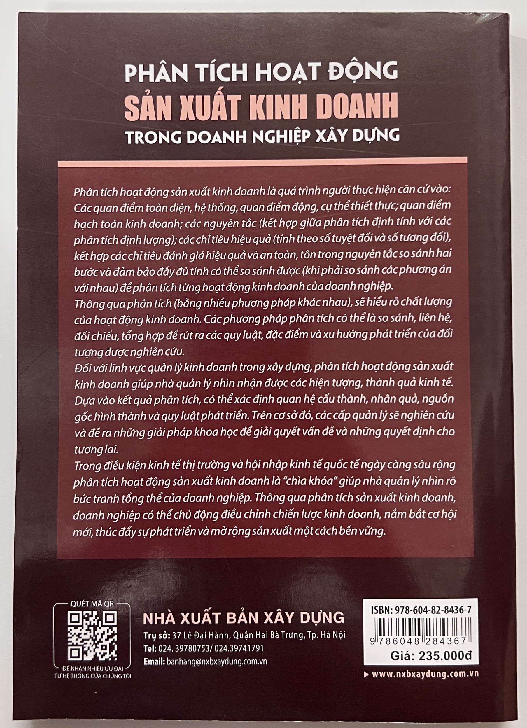 Sách - Phân Tích Hoạt Động Sản Xuất Kinh Doanh Trong Doanh Nghiệp Xây Dựng