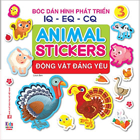 ANIMAL STICKER - Động vật đáng yêu -  Bóc dán hình phát triển IQ-EQ-CQ