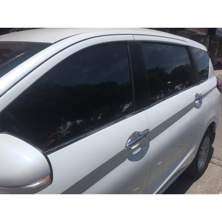 Nẹp Chân Kính + Viên Cong Kính Inox Dành Cho Xe Ertiga 2019 2020