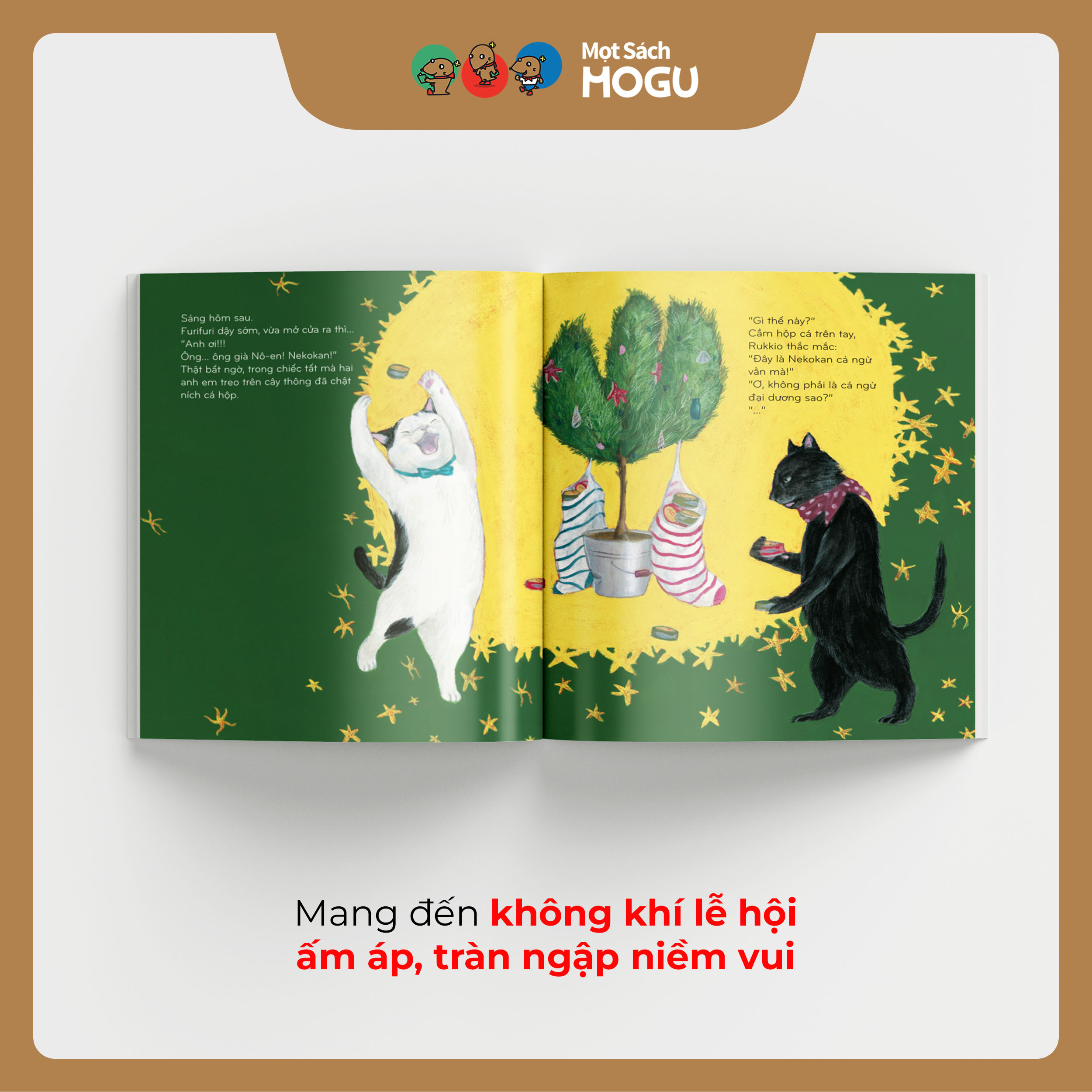 Truyện Ehon bé 3-4-5 tuổi - Rukkio và Furifuri - Giáng Sinh Đầu Tiên