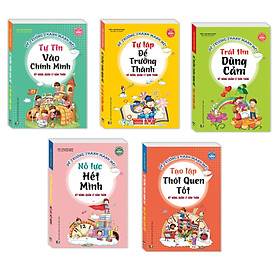 Combo Rèn luyện kỹ năng sống cho trẻ- Để trưởng thành mạnh mẽ hơn. Trọn bộ 5 cuốn