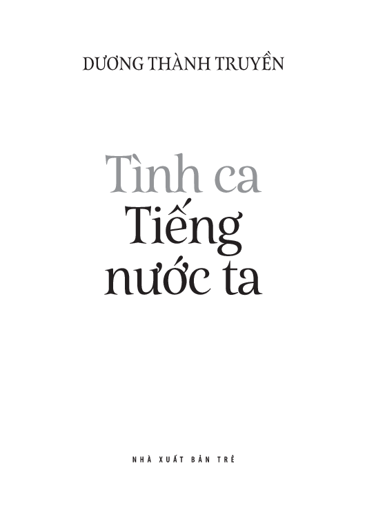 Tiếng Việt Giàu Đẹp - Tình Ca Tiếng Nước Ta