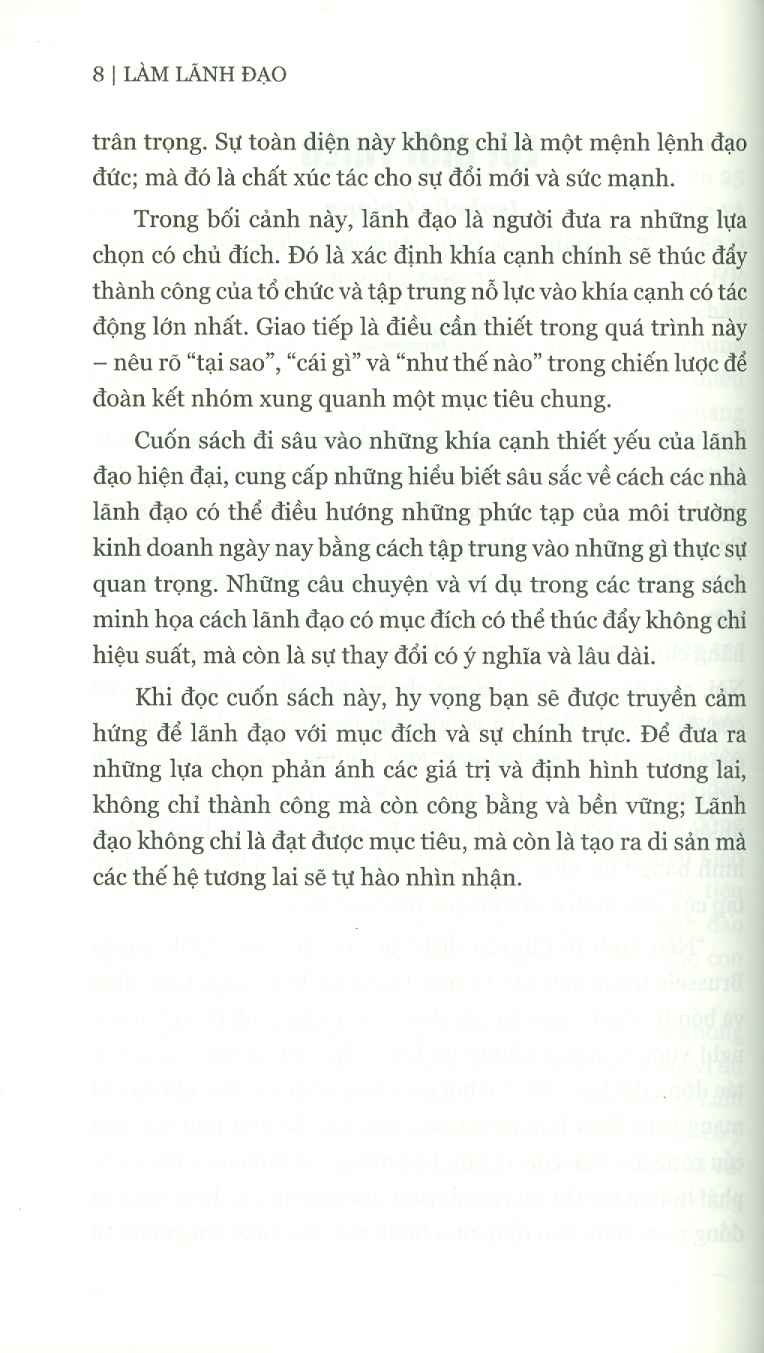 Làm Lãnh Đạo - Ba Động Lực Tạo Ra Hiệu Quả Vượt Trội - Patrick Faniel; Nguyễn Ngọc Anh dịch
